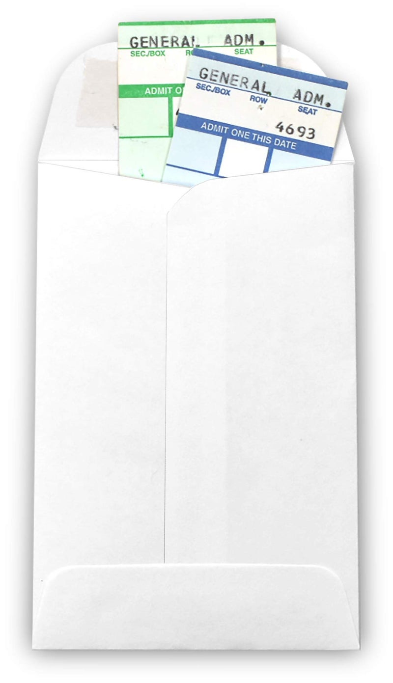 GUARDIAN 500 Guardian #4 Paper Coin Envelopes - Blank Small Envelopes for Coins, Receipts, Stamps, Small Parts Storage, & More â€“ 3" x 4-1/2" Cash Envelopes â€“ Gummed Flap Gift Card Holder Envelopes - Image 4